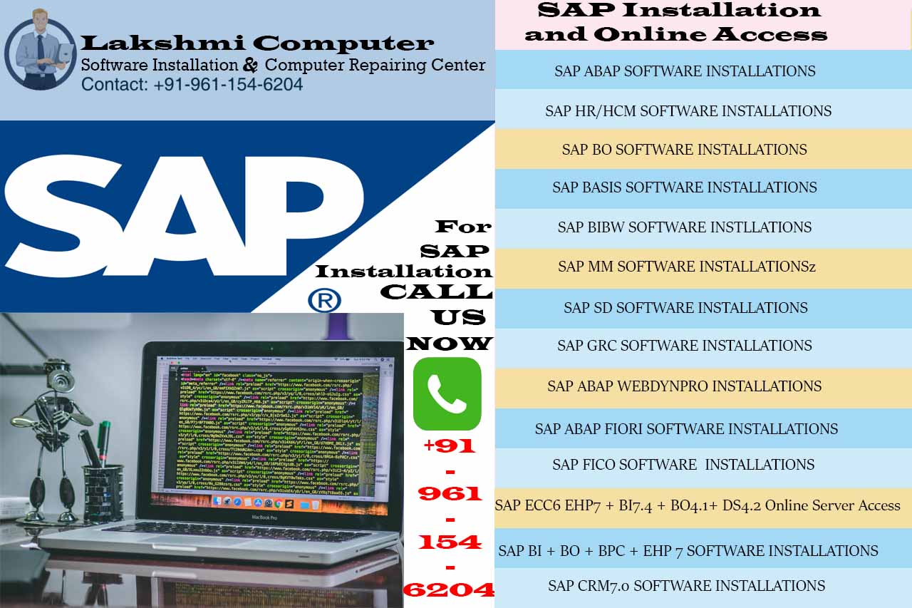 SAP installation and online server Acccess in Bangalore